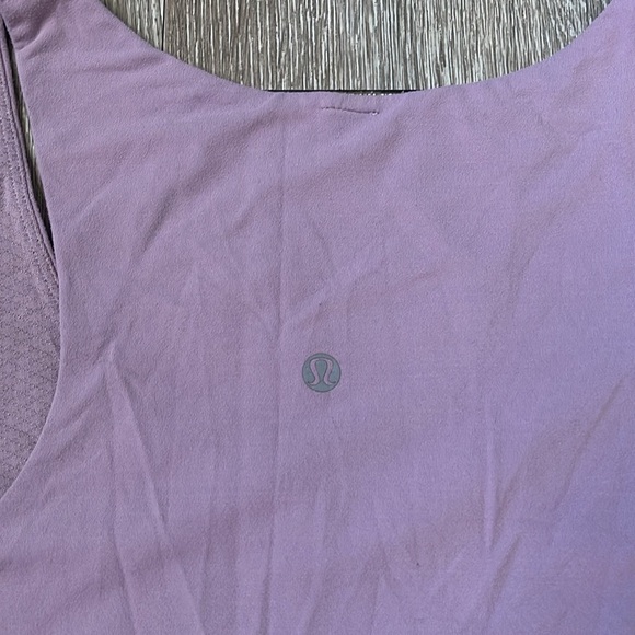 Lululemon run first base tank top light purple and gray workout athletic - Picture 4 of 4